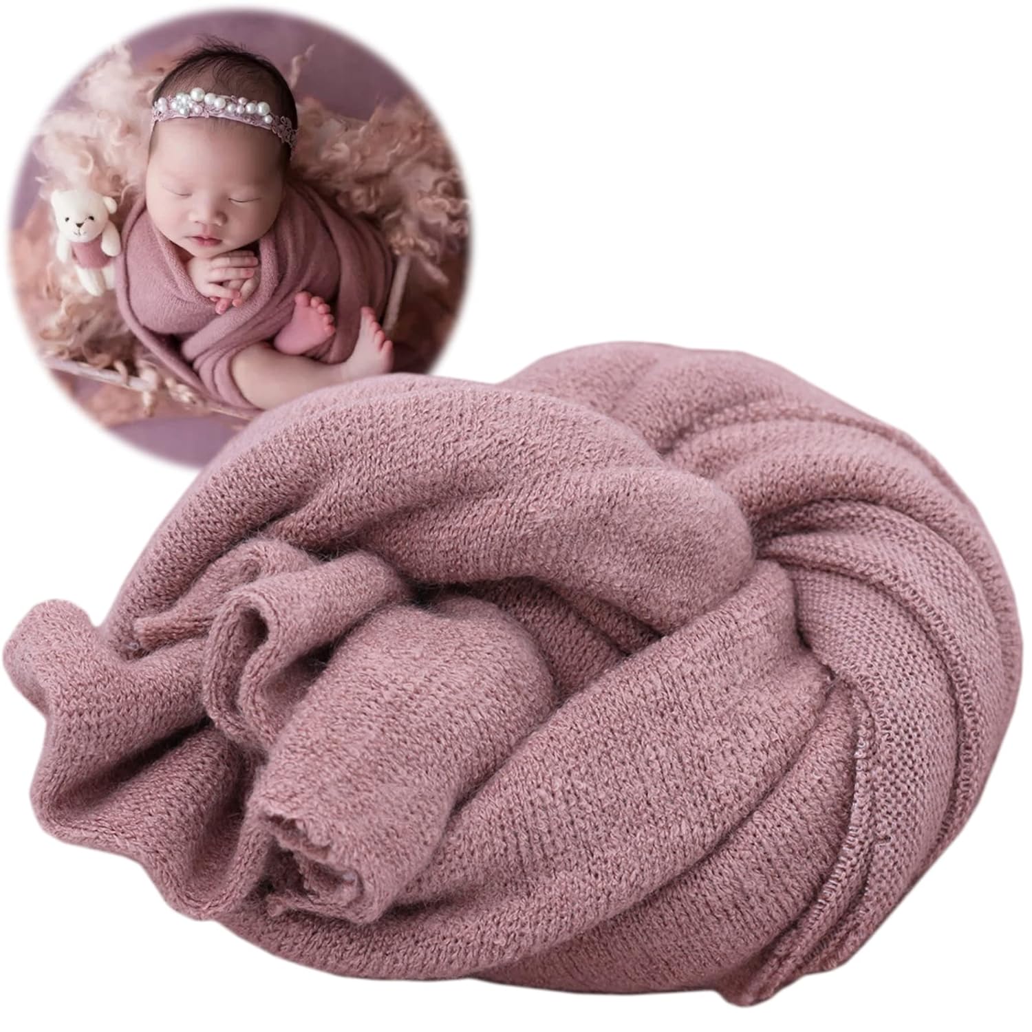 Newborn Photography Props Wrap - Baby Swaddle Blanket ulasan dan harga