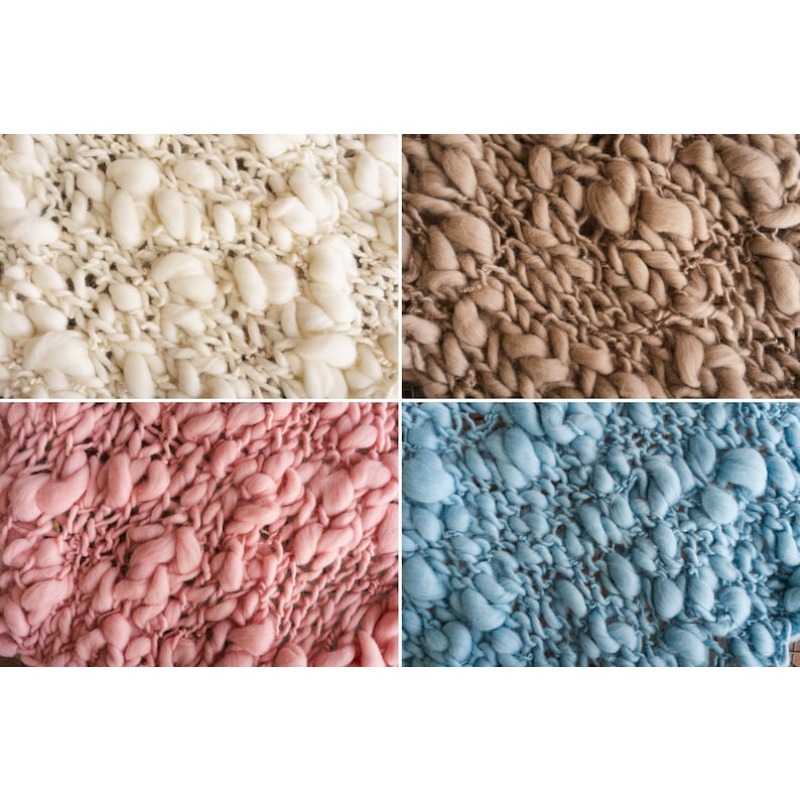Chunky Knit Merino Baby Blanke - Baby Swaddle Blanket ulasan dan harga