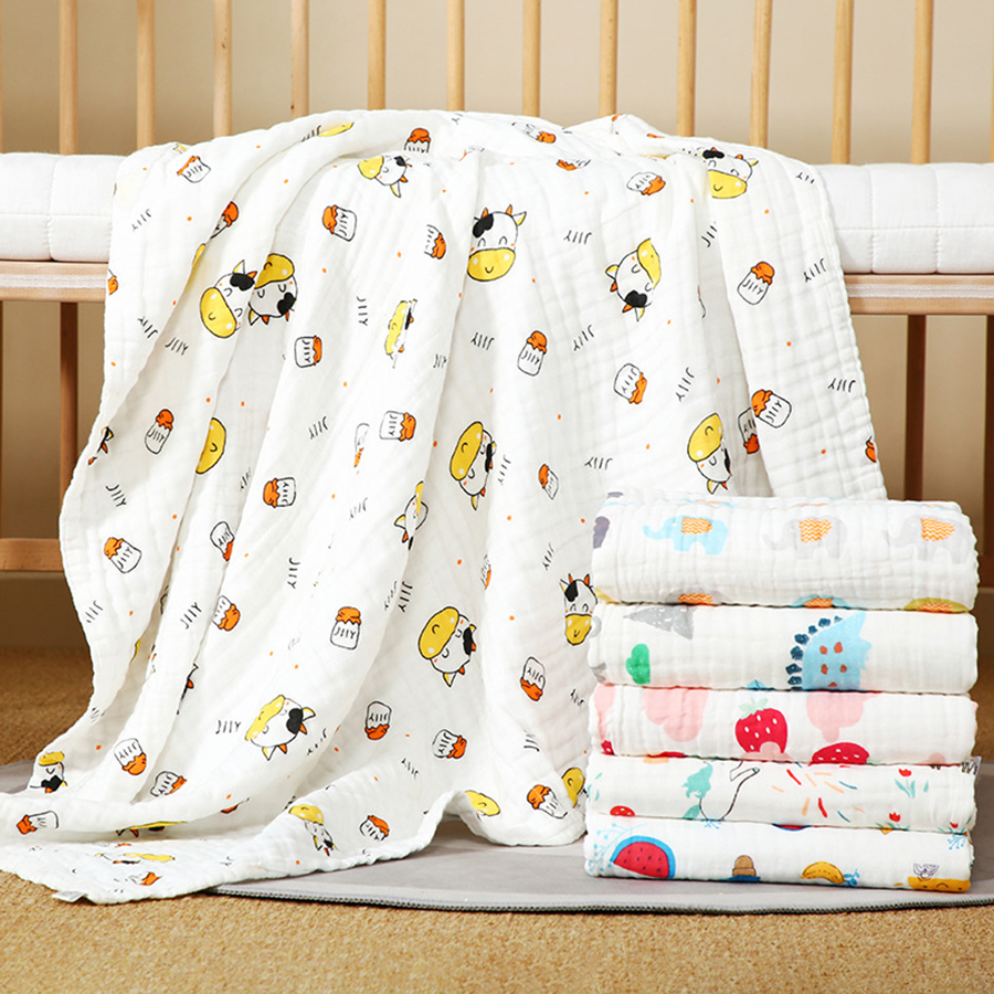 4-Layer Gauze Infant Washcloth - Baby Swaddle Blanket ulasan dan harga