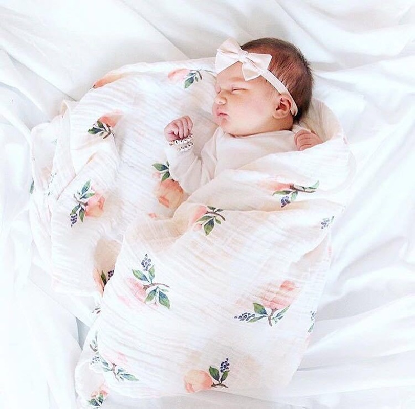 Rose 120x120cm 70% Bamboo 30%  - Baby Swaddle Blanket ulasan dan harga