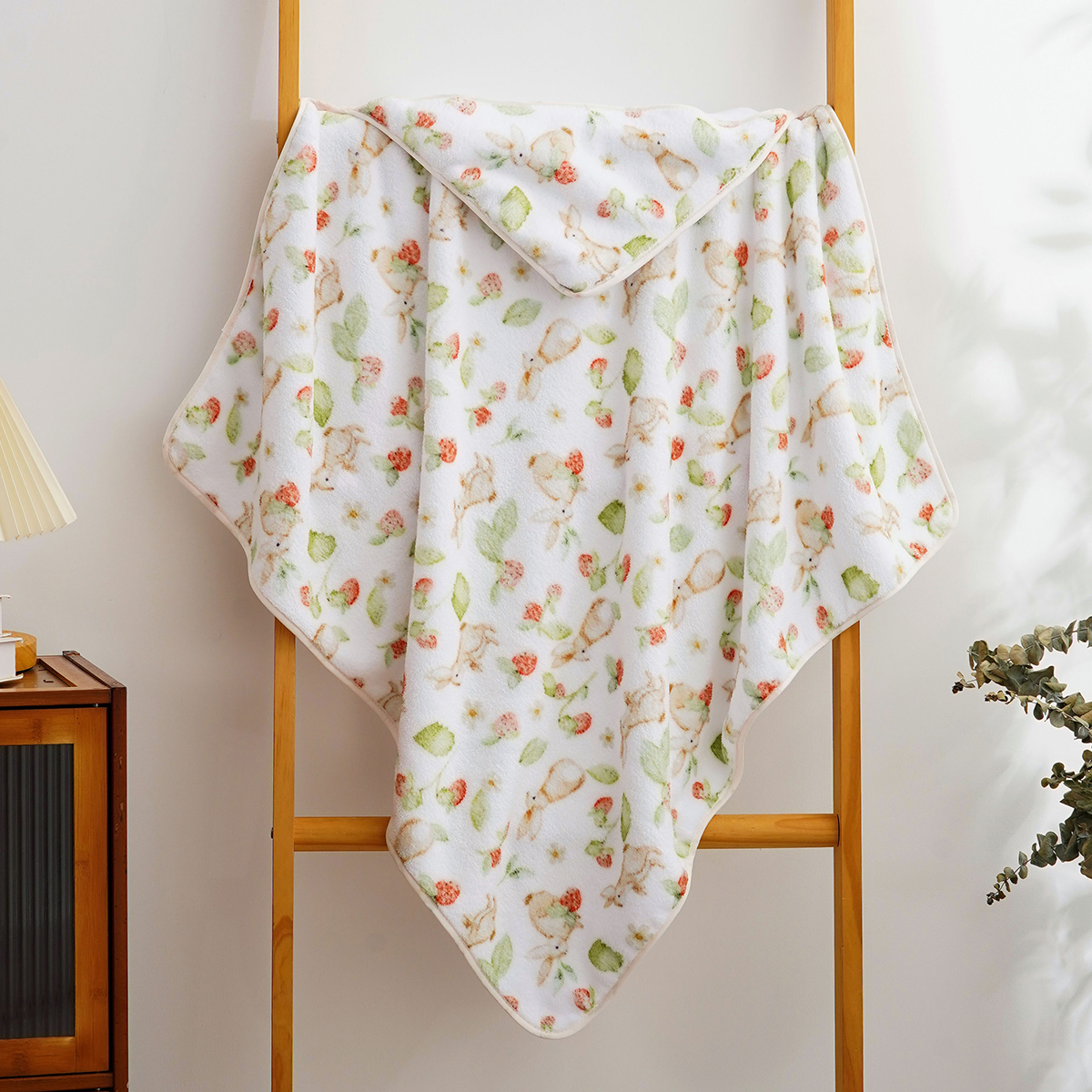 Happyflute 80x80CM Coral Velve - Baby Swaddle Blanket ulasan dan harga