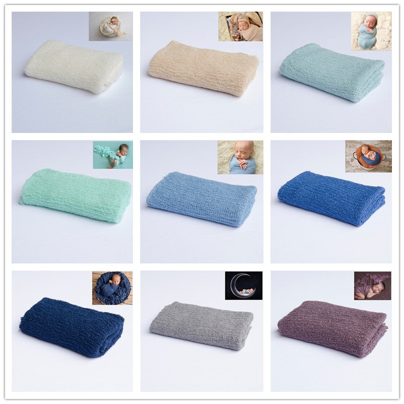 Newborn Photography Props Knit - Baby Swaddle Blanket ulasan dan harga